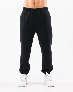 Men's Alphalete Academy Relaxed Jogger Jogger Black | 7231-EVUKA