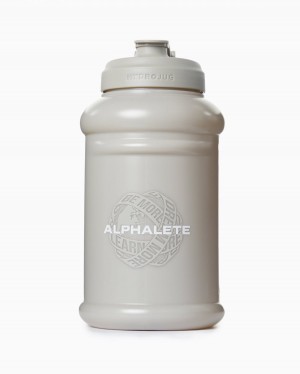 Men's Alphalete Alphalete Poly Hydrojug Accessories Sand | 0854-CEUTF