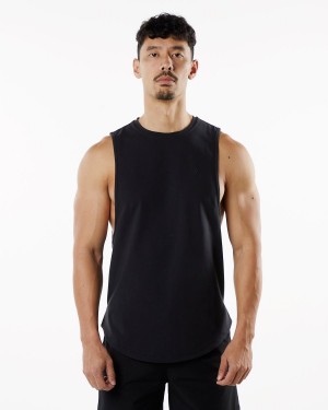 Men's Alphalete Dynasty Tank Tanks Blackout | 4021-YAVHC