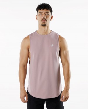 Men's Alphalete Dynasty Tank Tanks Mauve | 8273-OWLKH