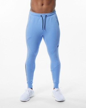 Men's Alphalete ELMTS Cuffed Jogger Jogger Light Blue | 9432-ROLCN