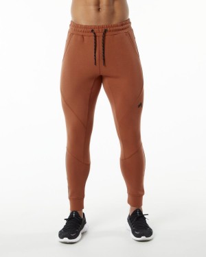 Men's Alphalete ELMTS Cuffed Jogger Jogger Brick | 4621-VGZPX