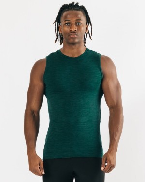 Men's Alphalete Hero Tank Tanks Darkest Pine | 5813-SIXKA