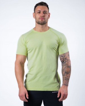 Men's Alphalete Hero Tee Shirts Frozen Spring | 9375-IYWJB