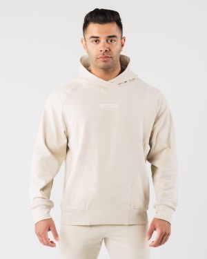 Men's Alphalete Identity Pro Hoodie Hoodie Sea Shell | 7842-POQNU