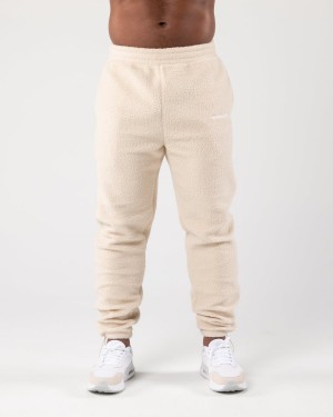 Men's Alphalete King Jogger Jogger Vanilla | 3829-AKCST