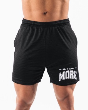 Men's Alphalete LDB More Mesh Short 6” Shorts Black | 5842-HROQV