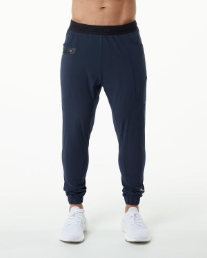 Men's Alphalete Studio Pant Jogger Harbor Navy | 4586-VISKQ