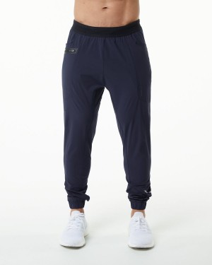 Men's Alphalete Studio Pant Jogger Midnight Blue | 4782-EUIVZ