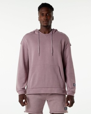 Men's Alphalete Very Terry Hoodie Hoodie Rose Quartz | 8213-JNIFY