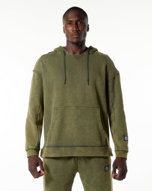 Men's Alphalete Very Terry Hoodie Hoodie Green Aventurine | 2381-EIKXW