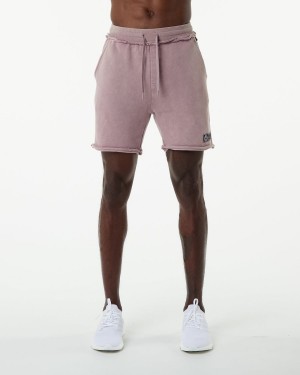 Men's Alphalete Very Terry Short Shorts Rose Quartz | 6950-OKPIF