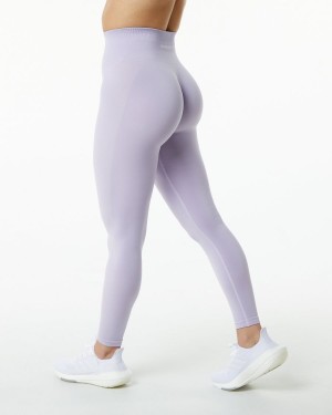 Women's Alphalete Amplify Legging Leggings Misty Lilac | 8365-VZRJP