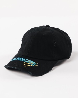 Women's Alphalete Claw Hat Accessories Black / Blue / Yellow | 1546-ZJRGD