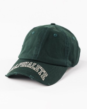 Women's Alphalete Collegiate Vintage Cap Accessories Evergreen | 9618-JRITP