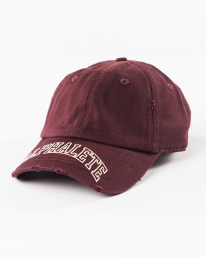 Women's Alphalete Collegiate Vintage Cap Accessories Sangria | 9327-BRPDG