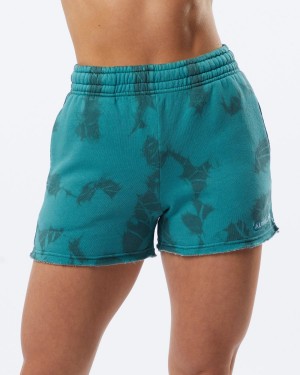 Women's Alphalete HCTS Short 3.5" Shorts Submarine | 8270-FTYMO