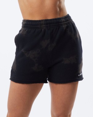 Women's Alphalete HCTS Short 3.5" Shorts Faded Black | 2654-KSLMX