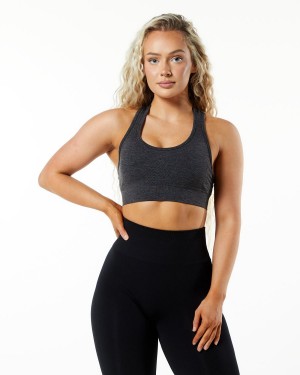 Women's Alphalete Impact Bra Sports Bra Powder Grey | 8261-RDCPB