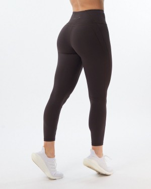 Women's Alphalete Pulse Surge Legging Leggings Obscure Grey | 1562-LYMSC