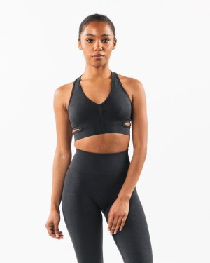 Women's Alphalete Stratus Bra Sports Bra Shadow | 4512-SVLBQ