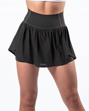 Women's Alphalete Trace Skirt Skirts Grey | 4286-XDYEC