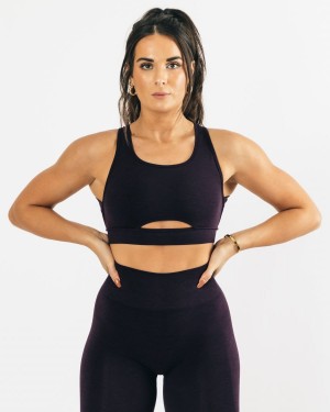 Women's Alphalete Trinity Bra Sports Bra Twilight | 7602-XIMAO