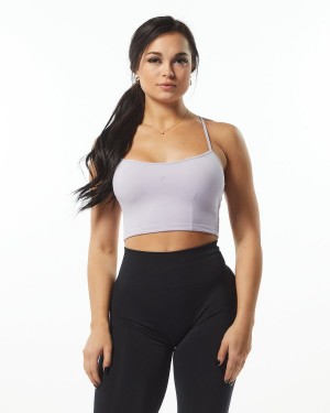 Women's Alphalete Ultrasoft Camisole Tank Tank Top Lilac | 6847-QCSJK