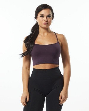 Women's Alphalete Ultrasoft Camisole Tank Tank Top Purple | 6301-BUJGW