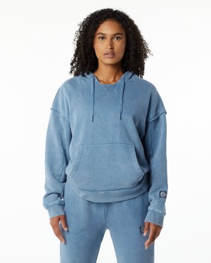 Women's Alphalete Very Terry Hoodie Hoodie Celestial Blue | 1860-JFUYP