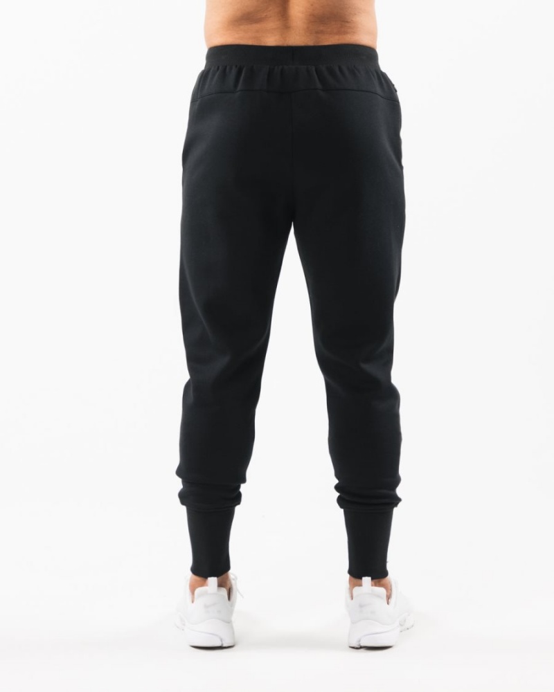 Men's Alphalete Academy Club Jogger Jogger Black | 3418-PUVFZ