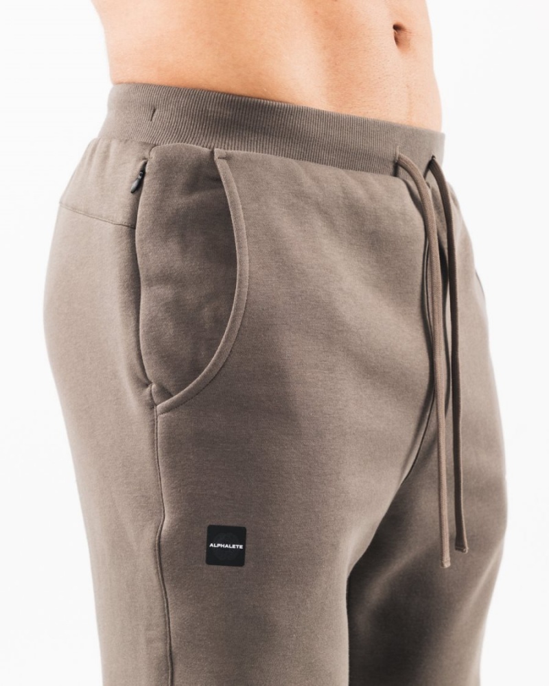 Men's Alphalete Academy Club Jogger Jogger Desert Taupe | 9172-ZEJKH