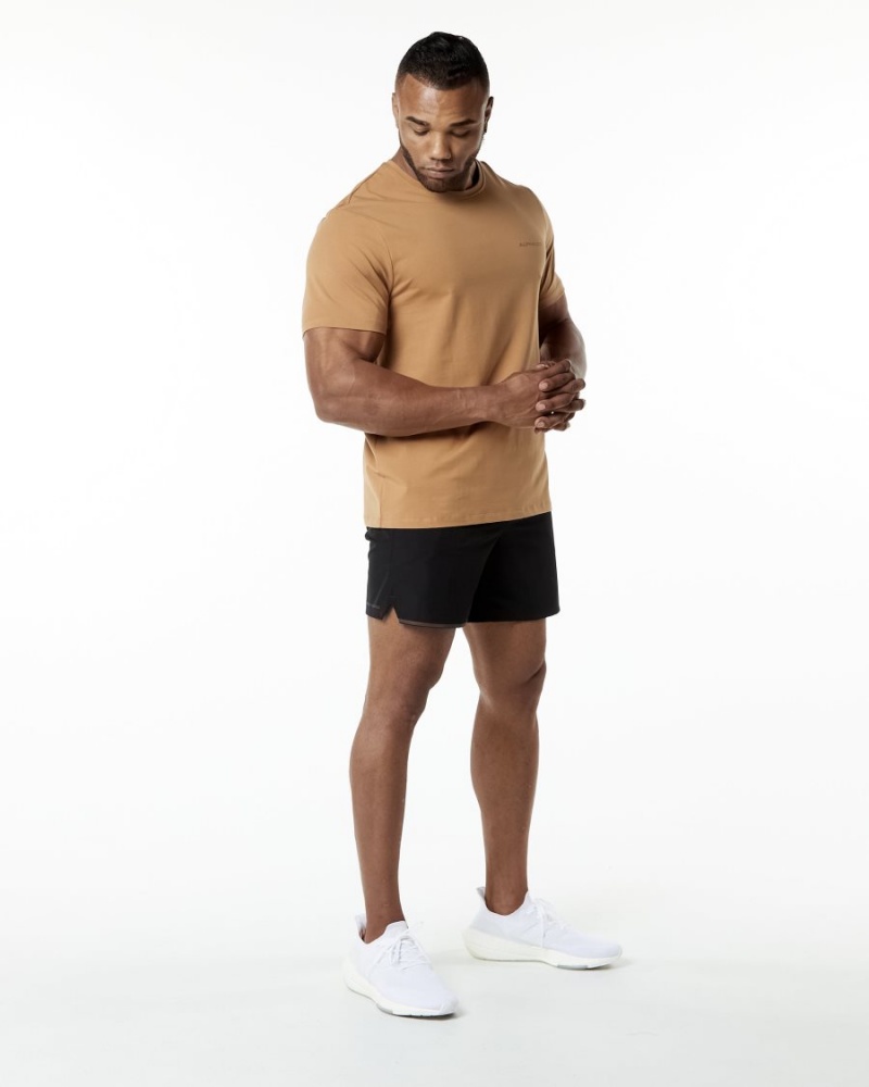 Men's Alphalete Classic Tee Shirts Rust | 4976-GRICW