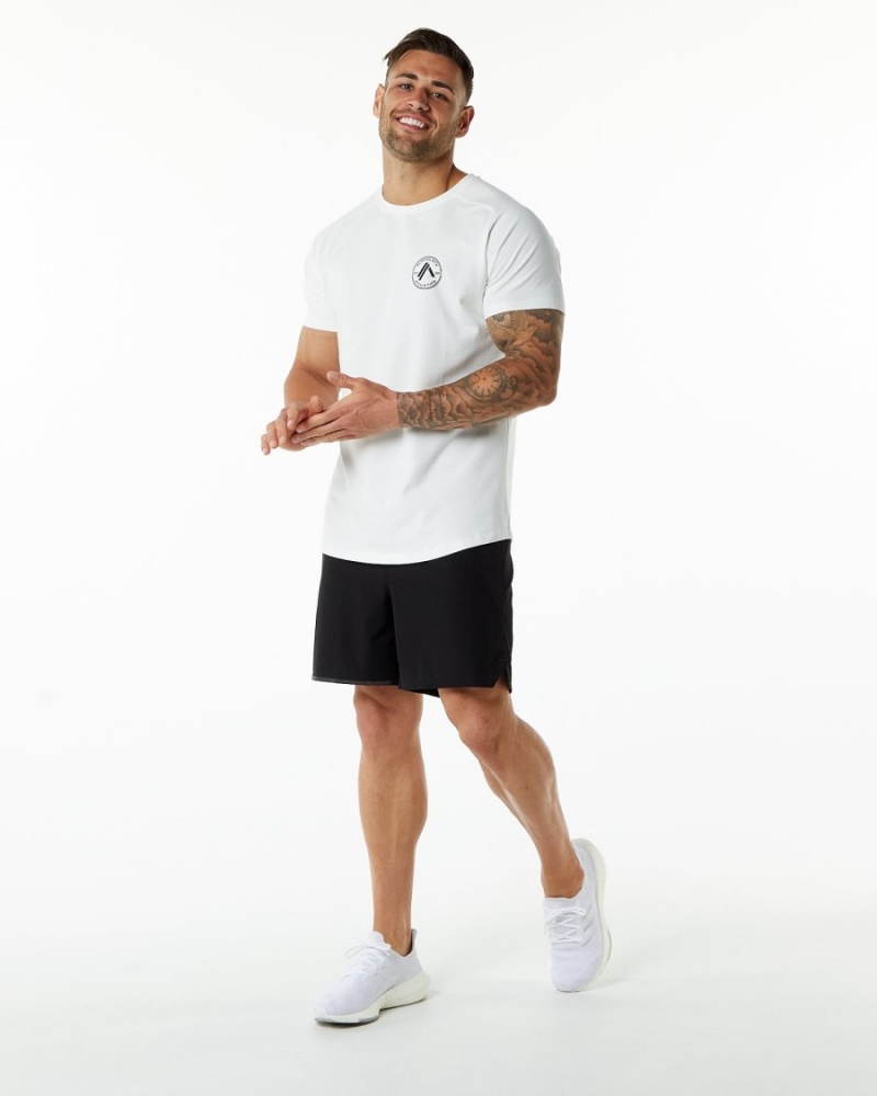 Men's Alphalete Dynasty Tee Shirts White | 0294-WUJQV