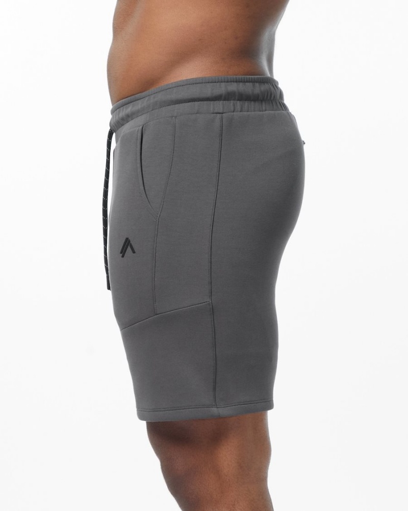 Men's Alphalete ELMTS Athletic Short 6" Shorts Charcoal | 7941-USMLE