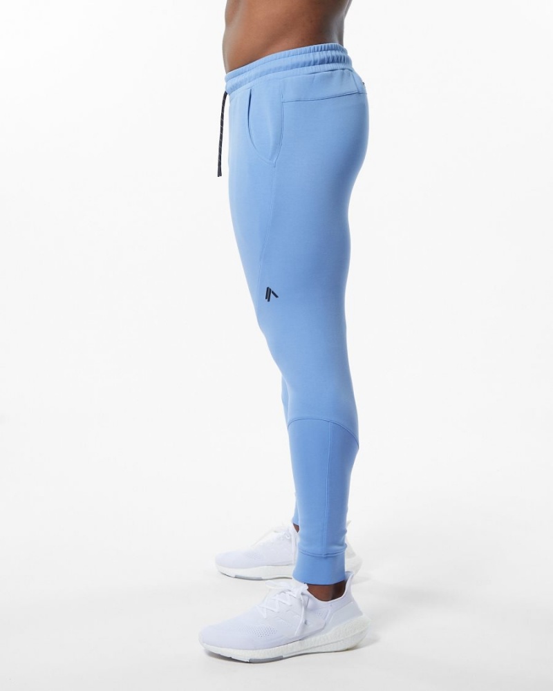 Men's Alphalete ELMTS Cuffed Jogger Jogger Light Blue | 9432-ROLCN