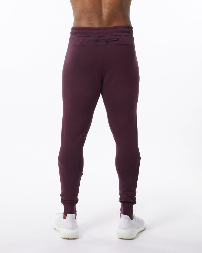 Men's Alphalete ELMTS Cuffed Jogger Jogger Merlot | 1287-DTCIY