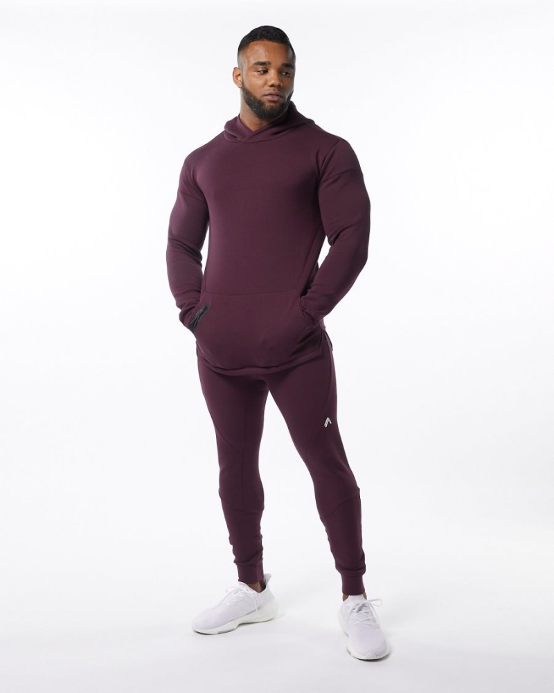 Men's Alphalete ELMTS Cuffed Jogger Jogger Merlot | 1287-DTCIY