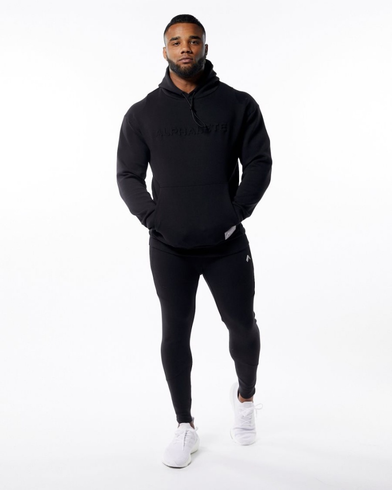 Men's Alphalete ELMTS Zip Jogger Jogger Black | 5293-LWBJA