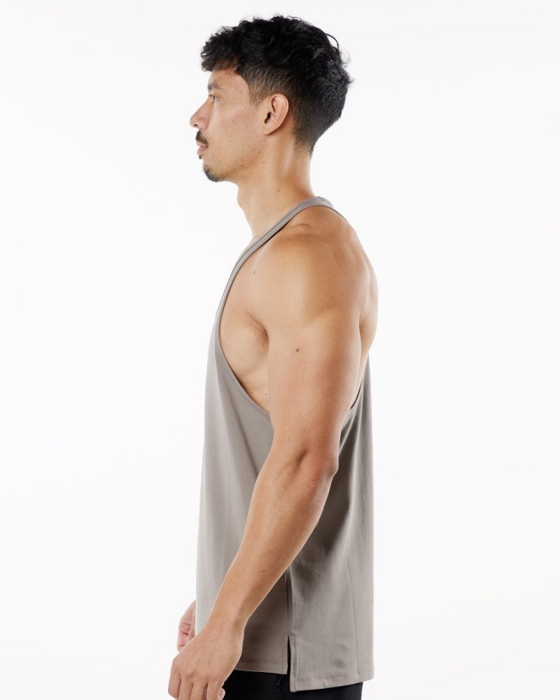 Men's Alphalete Emblem Stringer Stringers Cedar | 6821-FCOHB