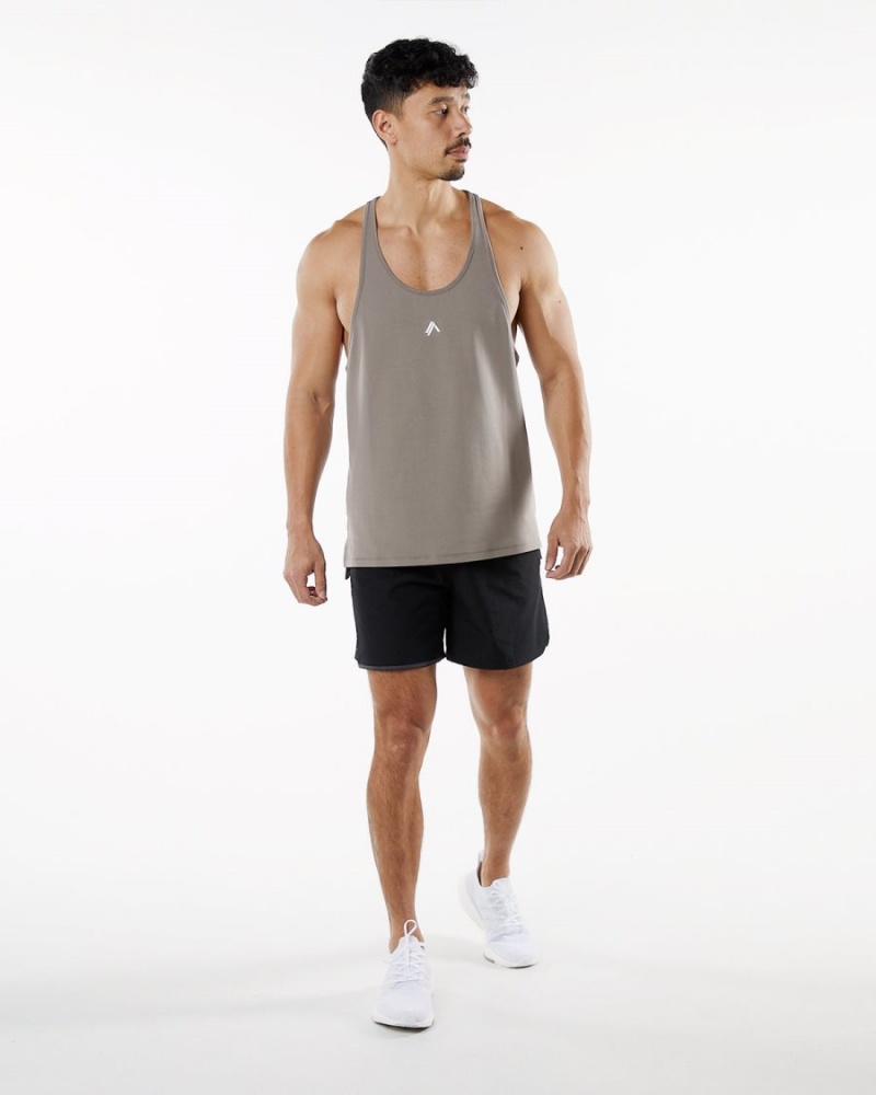 Men's Alphalete Emblem Stringer Stringers Cedar | 6821-FCOHB