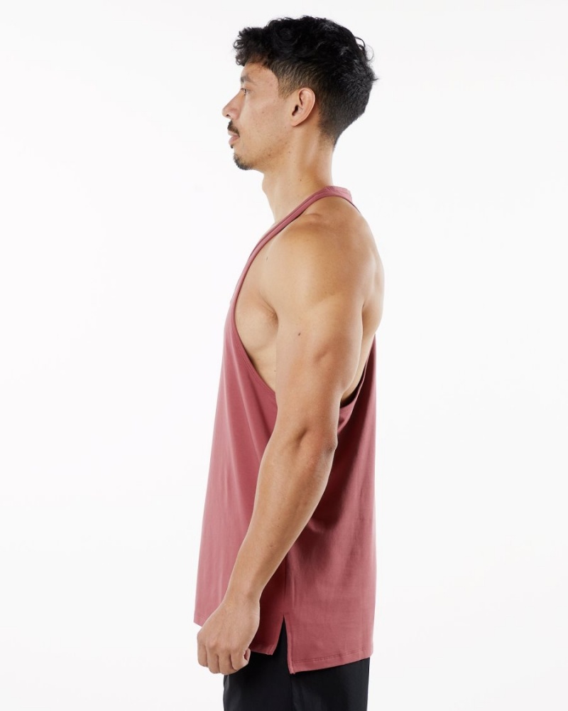 Men's Alphalete Emblem Stringer Stringers Gingerbread | 3769-QMPFK