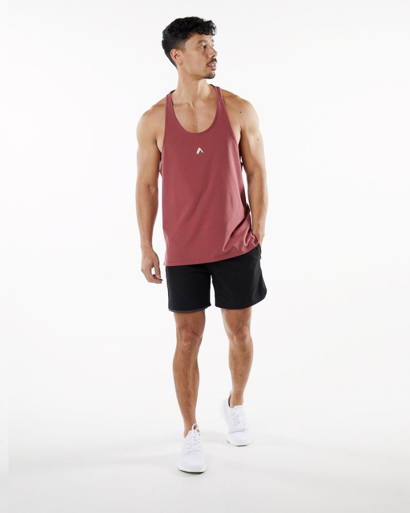 Men's Alphalete Emblem Stringer Stringers Gingerbread | 3769-QMPFK