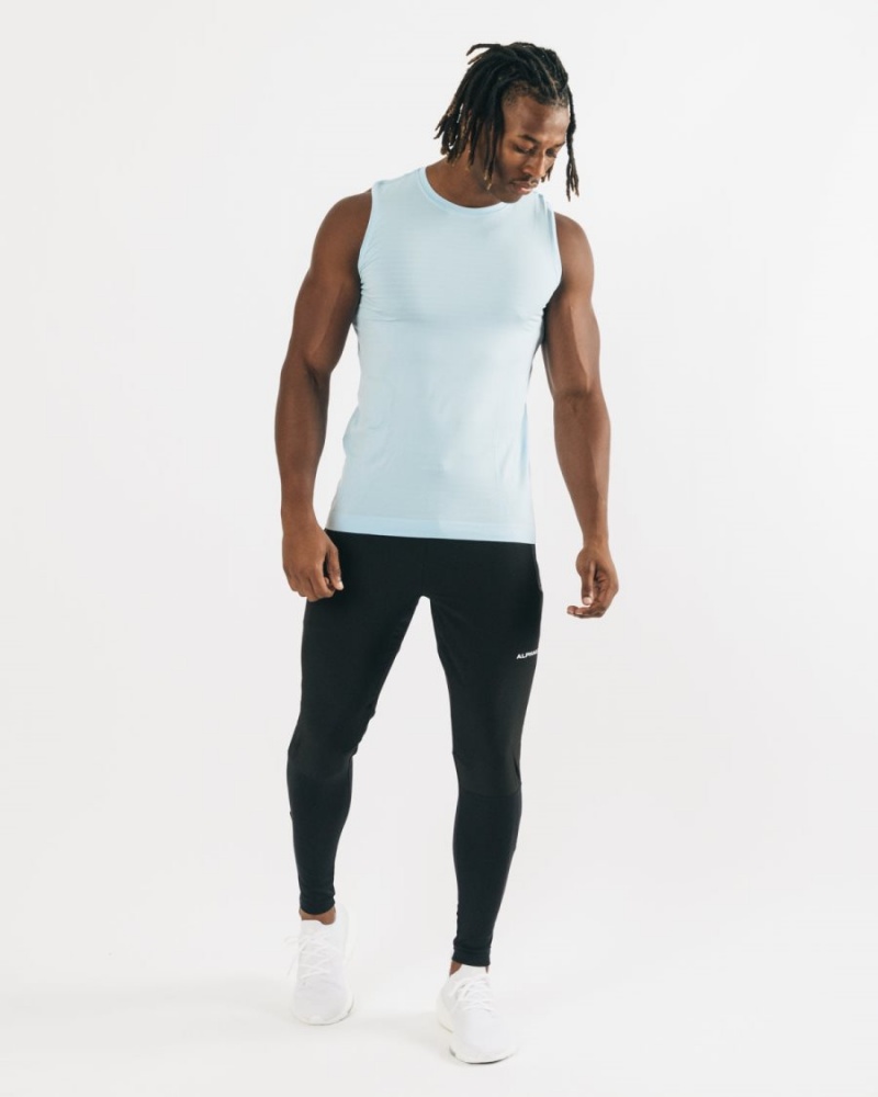 Men's Alphalete Hero Tank Tanks Arctic Blue | 0824-HBJVY