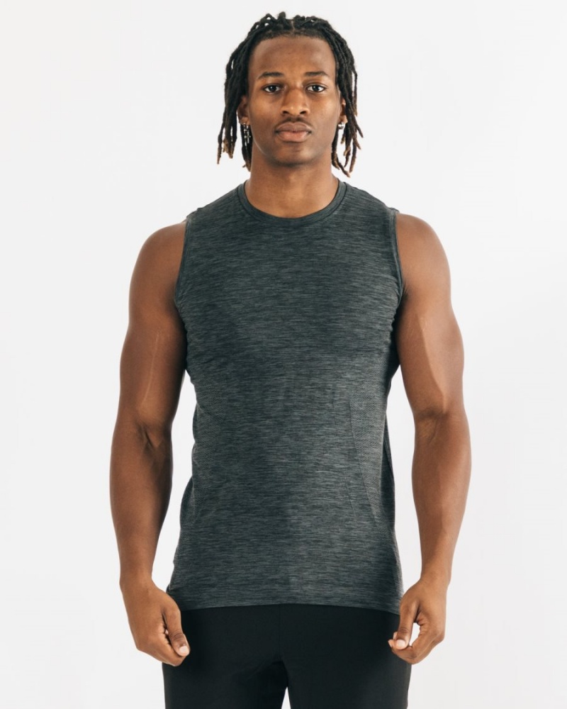 Men\'s Alphalete Hero Tank Tanks Black Marl | 7024-LGRDH