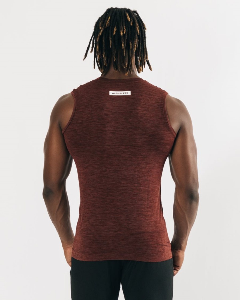 Men's Alphalete Hero Tank Tanks Copper | 8125-PEZXU