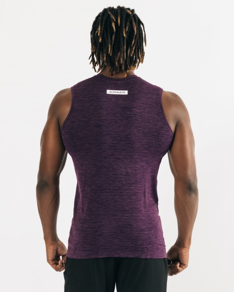 Men's Alphalete Hero Tank Tanks Twilight | 3248-PROCD