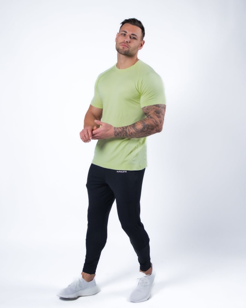 Men's Alphalete Hero Tee Shirts Frozen Spring | 9375-IYWJB