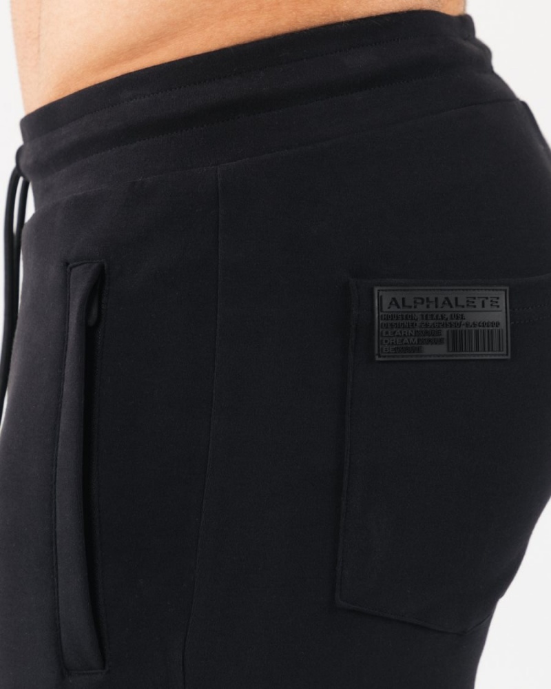 Men's Alphalete Identity Jogger Jogger Black | 8493-MWKDT