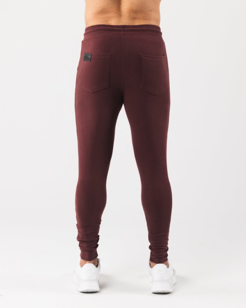 Men's Alphalete Identity Jogger Jogger Sangria | 1465-FBQAC